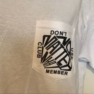 White tee shirt with pocket